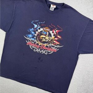 Vintage y2k Harley Davidson Hog motorcycle biker T-shirt